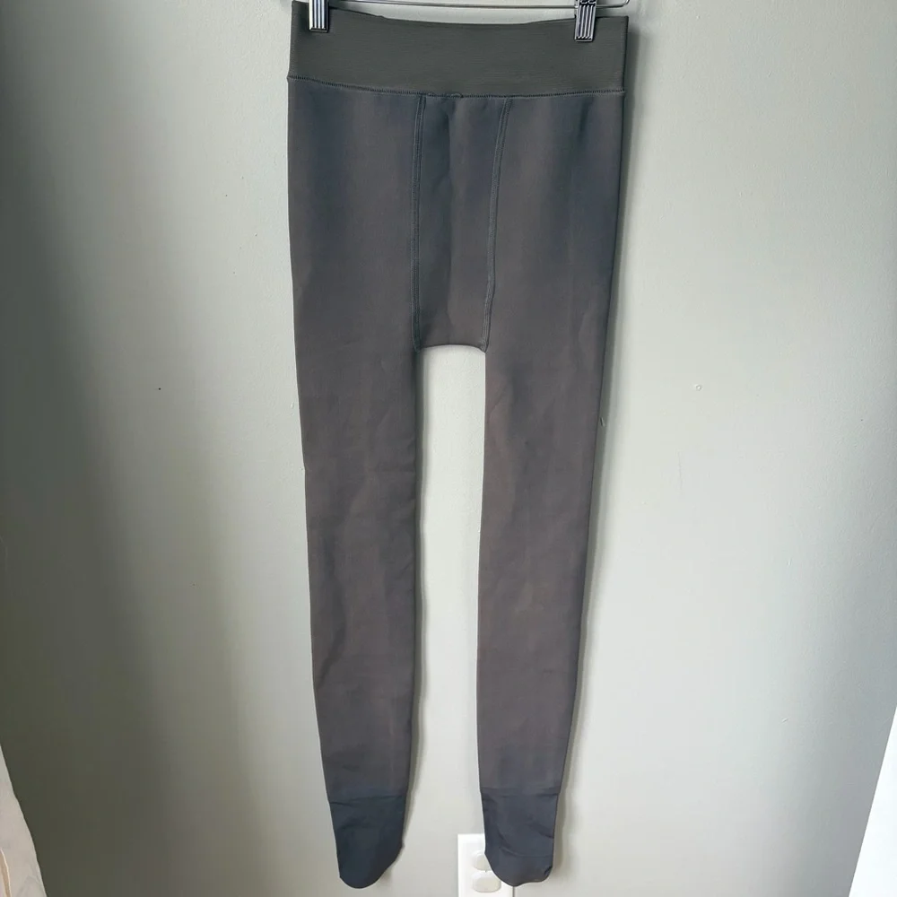Unbranded Fleece Lined Women’s Tights Size Small- Gray, high‎ waisted